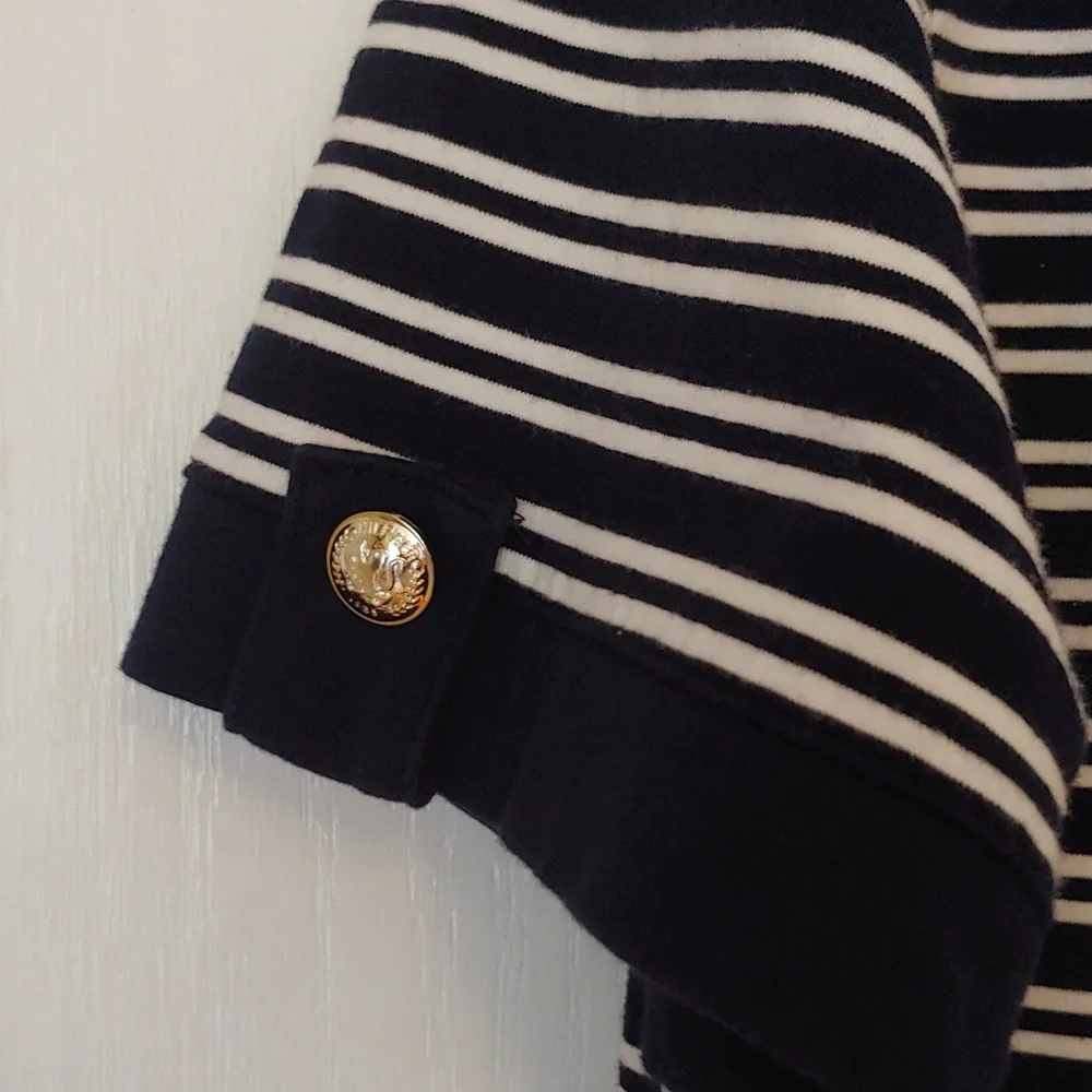 Tommy Hilfiger Navy/White Scoop Neck Cotton Dress. Size Large - Picture 3 of 8